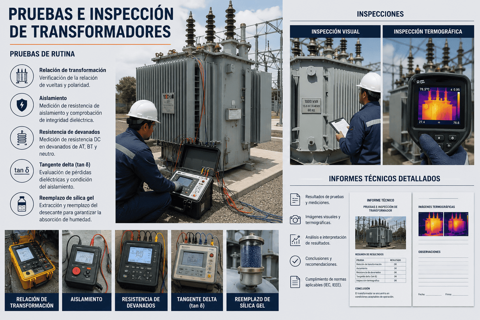 Pruebas e Inspección de Transformadores